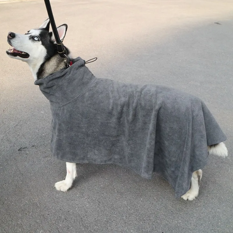 Супер впитывающий халат для домашних животных, теплая одежда для собак, сушильное полотенце для золотых Тедди, маленьких, средних и больших собак Z