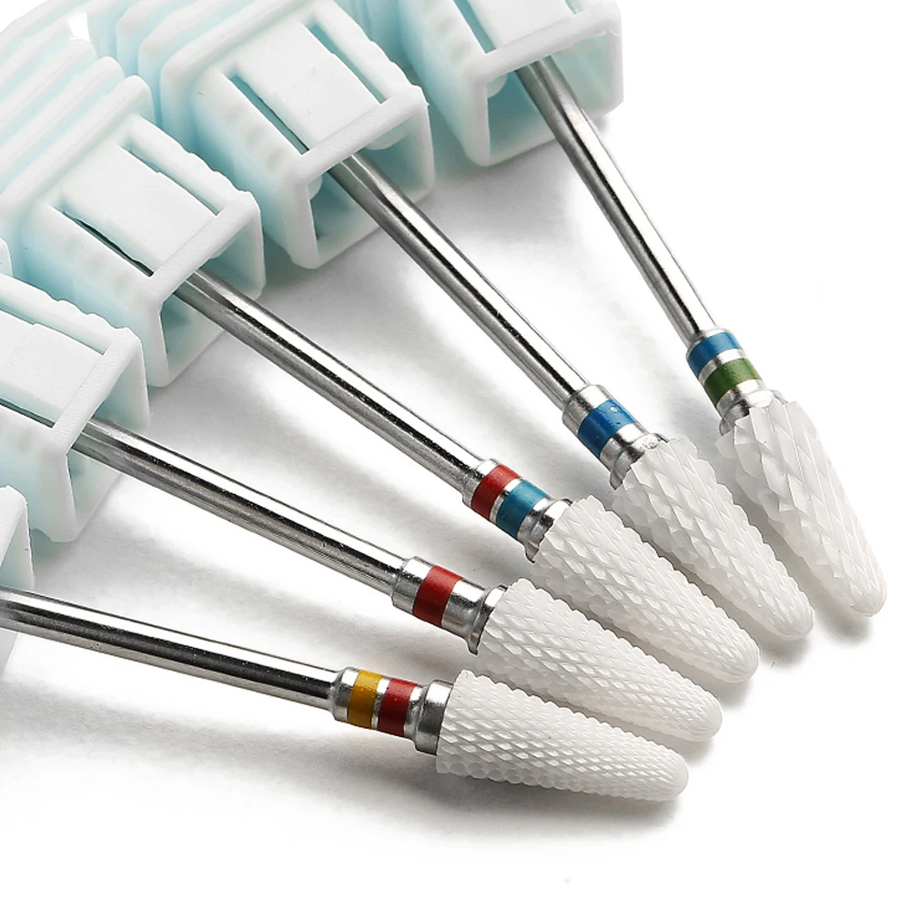

1Pc Nail Drill Bit Ceramic Rotary Files Milling Cutter Eletric Manicure Burr Dead Skin Remove Nail Tools