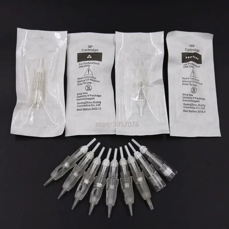 Disposable 8MM Screw Tattoo Cartridge Needles  Permanent Makeup Pen Machine Needles for   Permanent lip eyebrow Tattoo  Machine -2