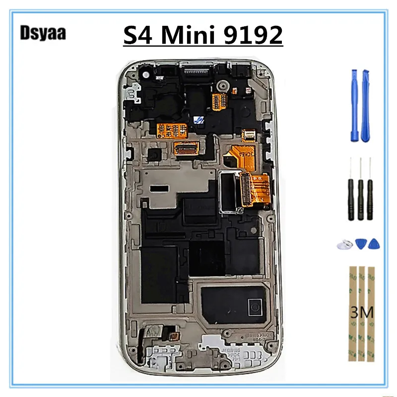 

4.3 Inch Super Oled for Samsung for Galaxy S4 Mini I9190 I9192 I9195 LCD Display Touch Digitizer Screen with Frame