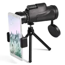 

Mobile Phone 10X Zoom Monocular Telescope Optical HD Lens with Tripod Mount Phone Clip Monocular Telescope Lens Tripods 2018