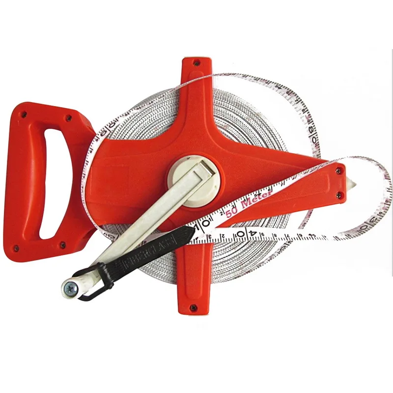 

Open Fiberglass Tape Measure Inch Metric Scale Impact Measure Tools 1PC 30M/100Ft 50M/165Ft Fiberglass Tape Measure Meter
