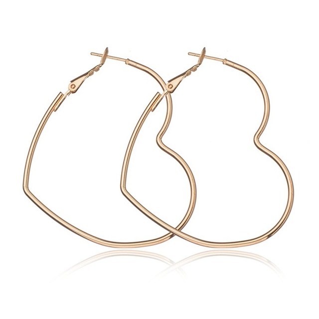 Big Circle Smooth 4cm 6cm 8cm Women Gold Hyperbole Ear Metal Large Hoop Earrings Brand New High Quality Aros