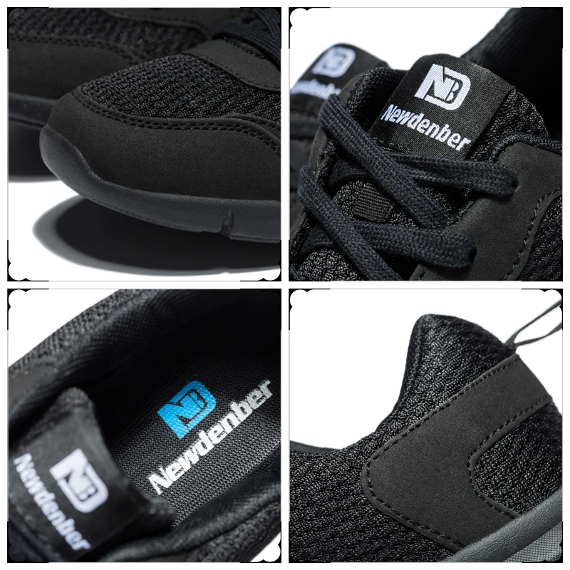 NIDENGBAO Men Running Shoes Outdoor Lightweight Sneakers For Male Mesh Breathable Walking Sport Shoes Size 39-50 Black Blue Gray