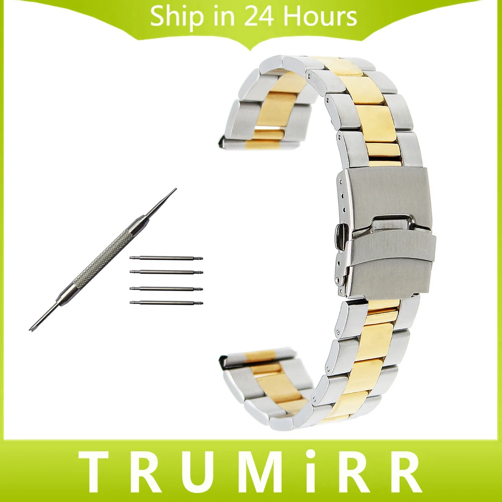 20mm 22mm Stainless Steel Watchband with Safety Buckle for IWC Watch