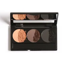 Пудра для бровей 3 цвета пудра для бровей Палитра Водонепроницаемый и защита от размазывания с зеркалом и кисти для бровей внутри