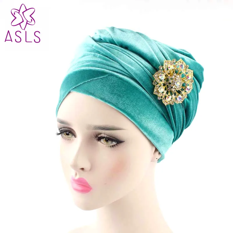 5pcs/lot wholesale luxury hijab Head Wrap Extra Long soft velvet turban
