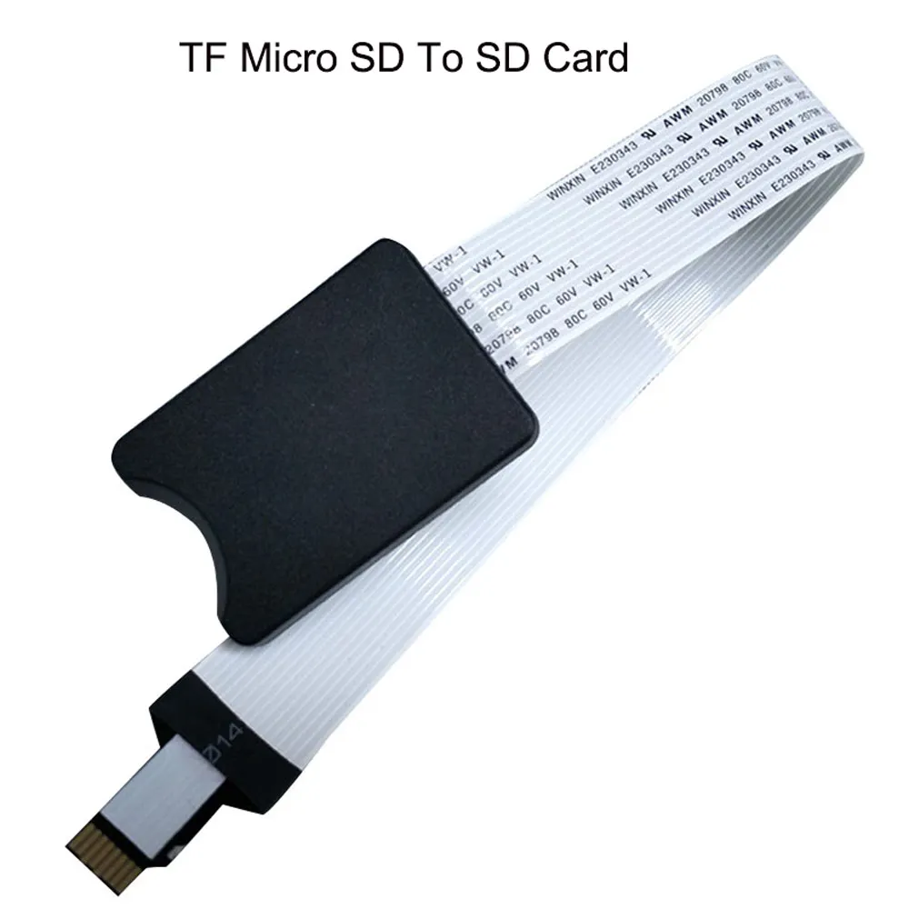 25 см/48 см/60 см TF micro SD карта Женская гибкая Удлинительный кабель удлинитель