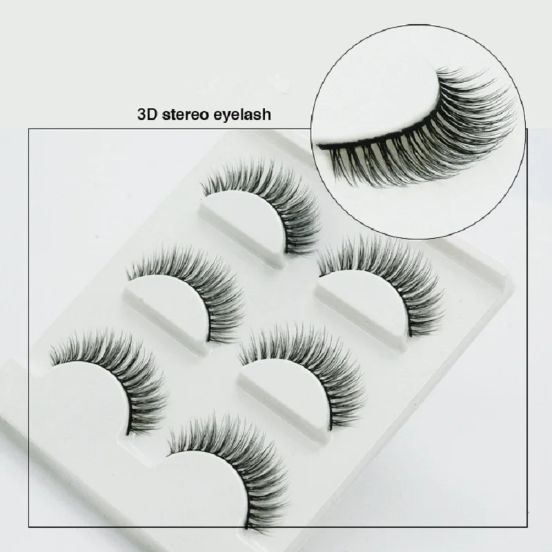 

Eyelashes Extension Soft Fake Lashes For Beauty Makeup Tool Eyelashes Handmade Natural Long Fashion Lashes 3D-35