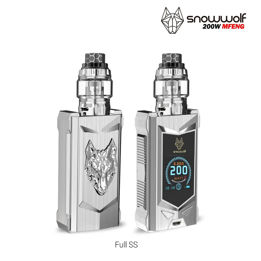 NEWEST electronic cigarette kit vape kit original of sigelei snowwolf mfeng 200W SUPER POWER