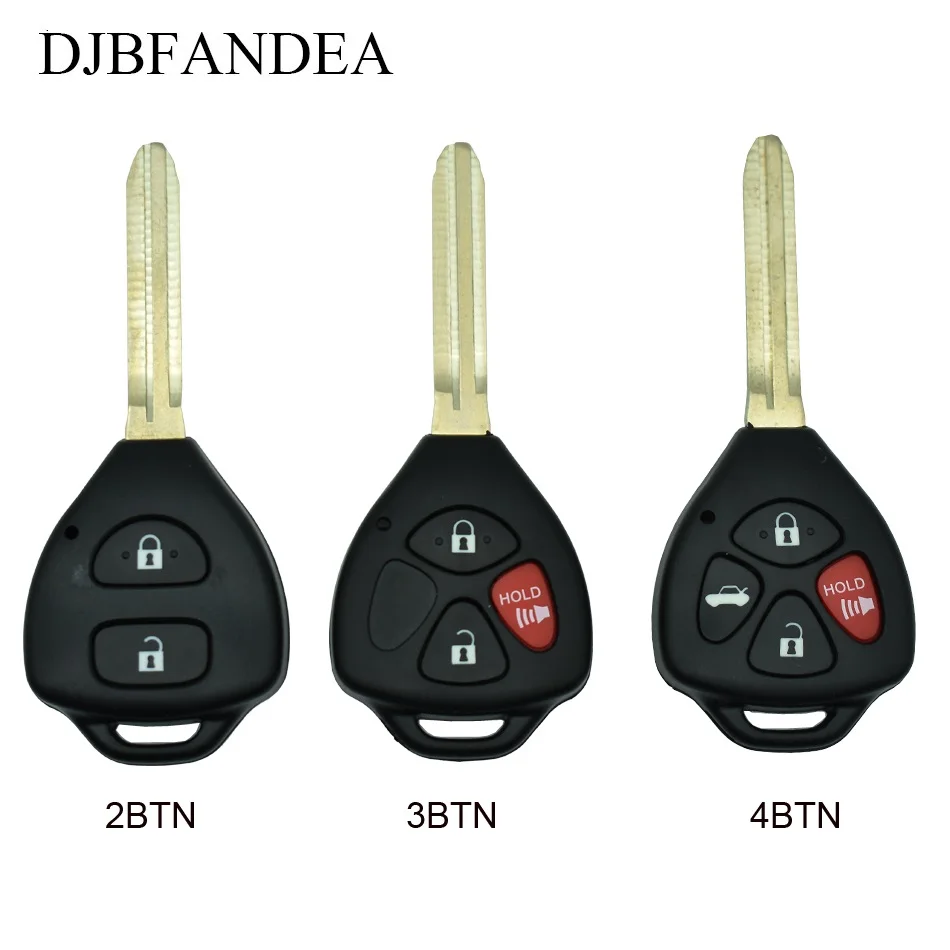 

DJBFANDEA Remote Car Key Shell Case Fob For Toyota Camry 2007 2008 2009 2010 Avalon Corolla Matrix RAV4 Venza Yaris
