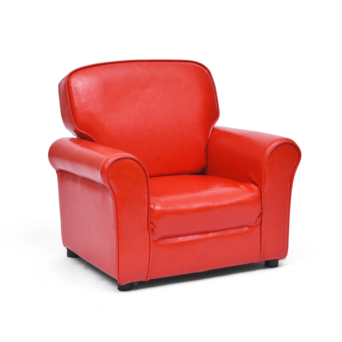 Удобный детский диван из искусственной кожи, Индивидуальный маленький размер, детский диван деревянный стул, безопасное сидение для отдыха, домашний Стабильный мягкий диван из губки - Цвет: E