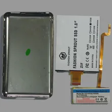 Для iPod classic 128 ГБ 1 8 &quotSSD чип с Чехол Замена батареи для MK8022GAA MK1231GAL