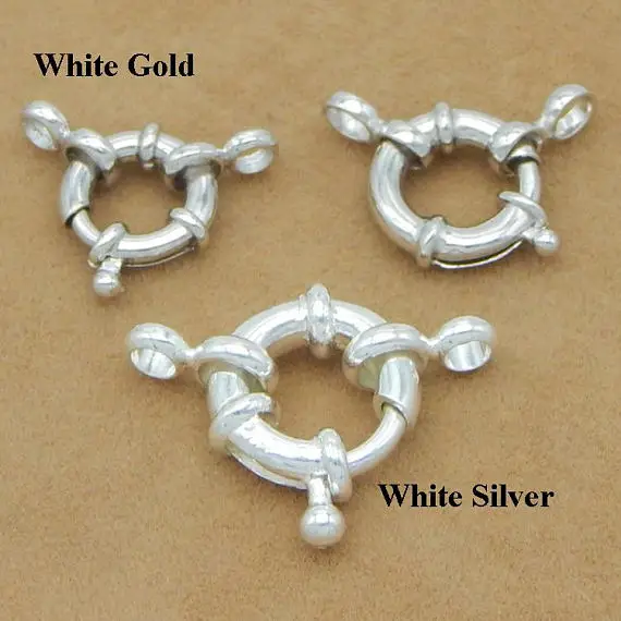 Sterling Silver Round Spring Clasp 1