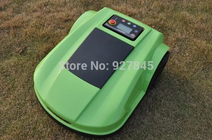 Rasenroboter Waterproof Robot Mower with 4 Blades Auto Robot Lawn Mower Recharged Garden Lawn Mower with Remote Controller S520