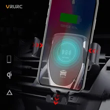 

VRURC Car Wireless Charger For iPhone X 6 6s Car Air Vent Gravity Holder Mount Fast Wireless Charging Pad For Samsung S9 s8