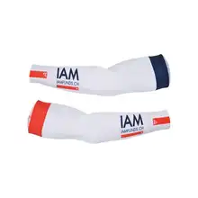 Lycra pro team IAM нарукавники для велосипедистов! Велосипедные рукавицы быстросохнущие велосипедные рукава Защита от солнца
