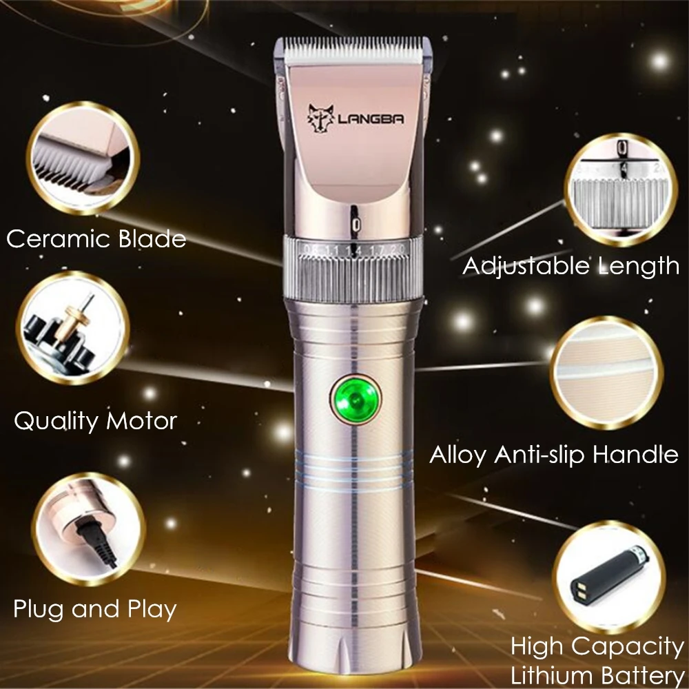 

Top Professional Pet Dog Hair Trimmer Alloy Electric Scissors Animals Grooming Clippers Rechargeable Cat Shaver Haircut Machine