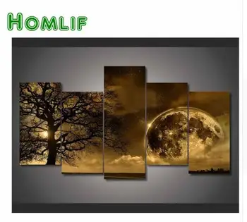 

2018New 5D diy diamond painting Night landscape Plane tree cross stitchDecoration Pictures round/square 3D Diamond Mosaic gifts
