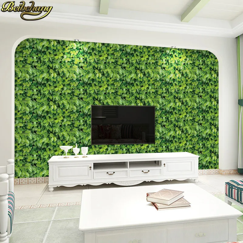 beibehang 45*1000cm Self adhesive Wallpaper for living room bedroom Stick Removable For Kitchen Leaf brick wall paper home decor