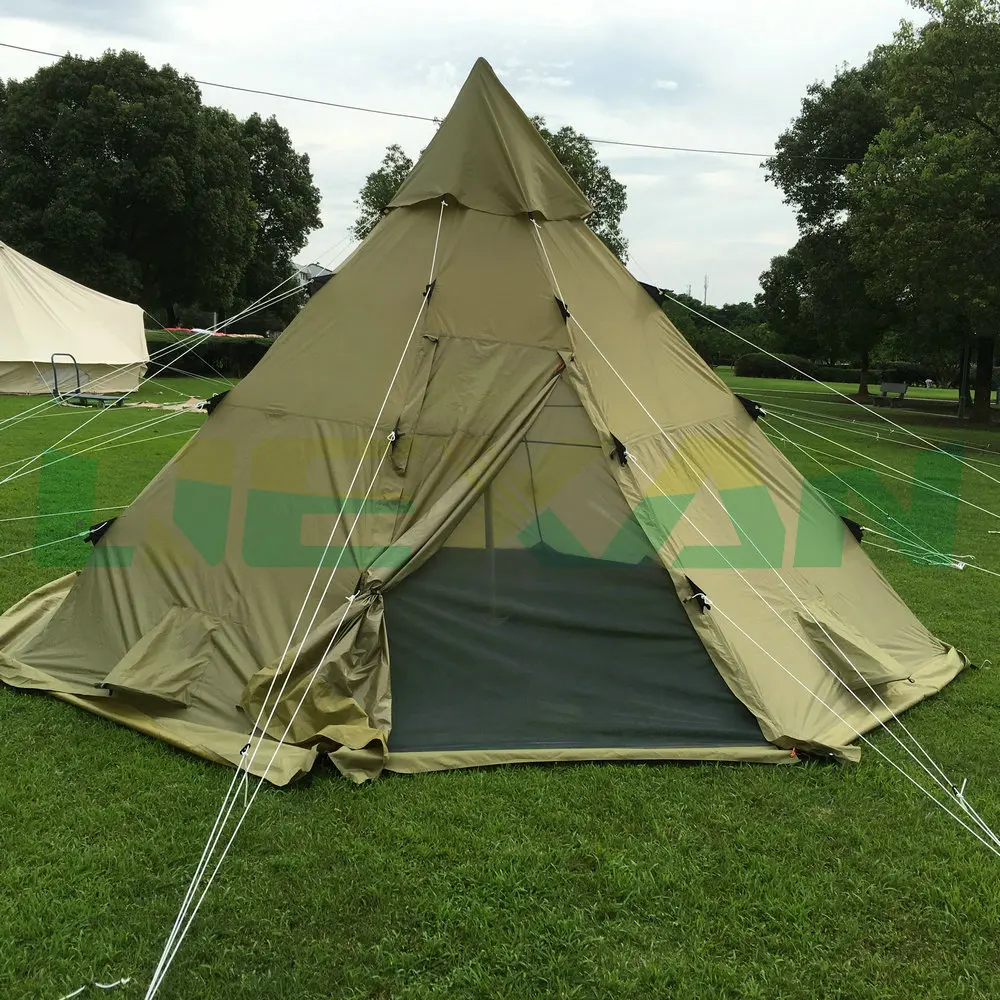 

Free shipping 2019 New Arrival Custom Norway Lavvo Teepee Tent 100% Waterproof Ripstop Fabric for 8-10 persons