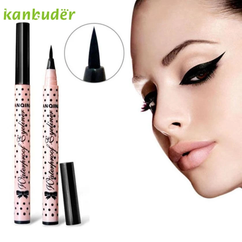 KANBUDER Feathering Women Eyeliner Pen Makeup Cosmetic Black Liquid font b Eye b font Liner Pencil
