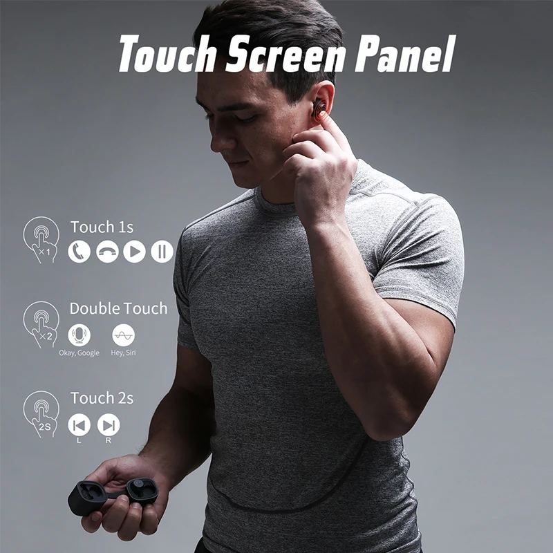 Цена HAVIT новые G1pro Bluetooth наушники беспроводные TWS Спортивная гарнитура IPX6 Сенсорная панель наушники с микрофоном двусторонний звонок