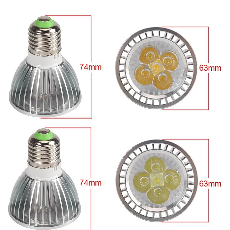 Ultra Bright E27 E26 Dimmable LED Spotlight PAR20 9W 12W 15W LED Light