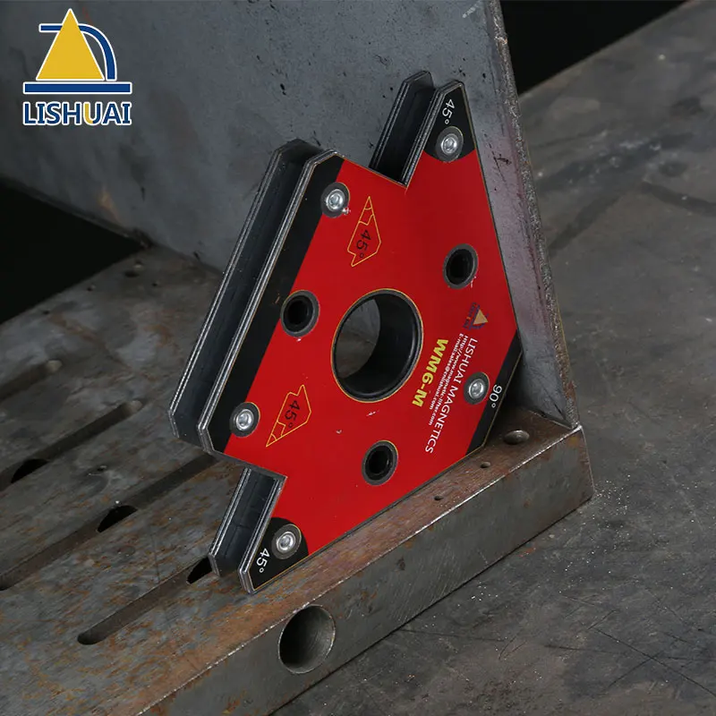 Günstig Zwei stücke Pack Pfeil Magnetische Schweißen Halter Neodym Magnet Schweißen Clamp Kleine Größe WM6 S