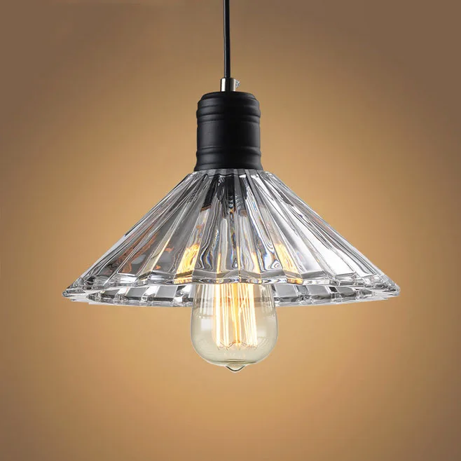 Buy Retro Vintage Pendant Light Glass Crystal Umbrella