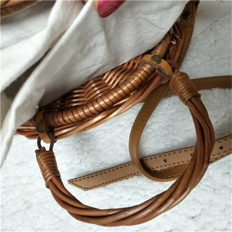 BOLSA REDONDA PALHA