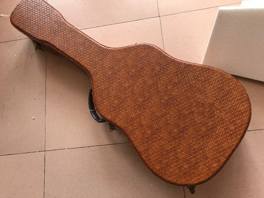 

Electric Guitar Hardcase for L5 in black and brown color, Just with our guitar together