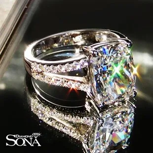 tt luxury wedding ring 385 carat cushion cut sona synthetic gem engagement rings for women - Luxury Wedding Rings tt luxury wedding ring 385 carat cushion cut sona synthetic gem engagement rings for women - Luxury Wedding Rings