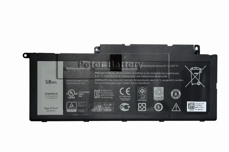 Оригинальный аккумулятор JIGU F7HVR для ноутбука Dell INS15BD Inspiron 14 15 15r 5545 17 7000 7437 7537 7737