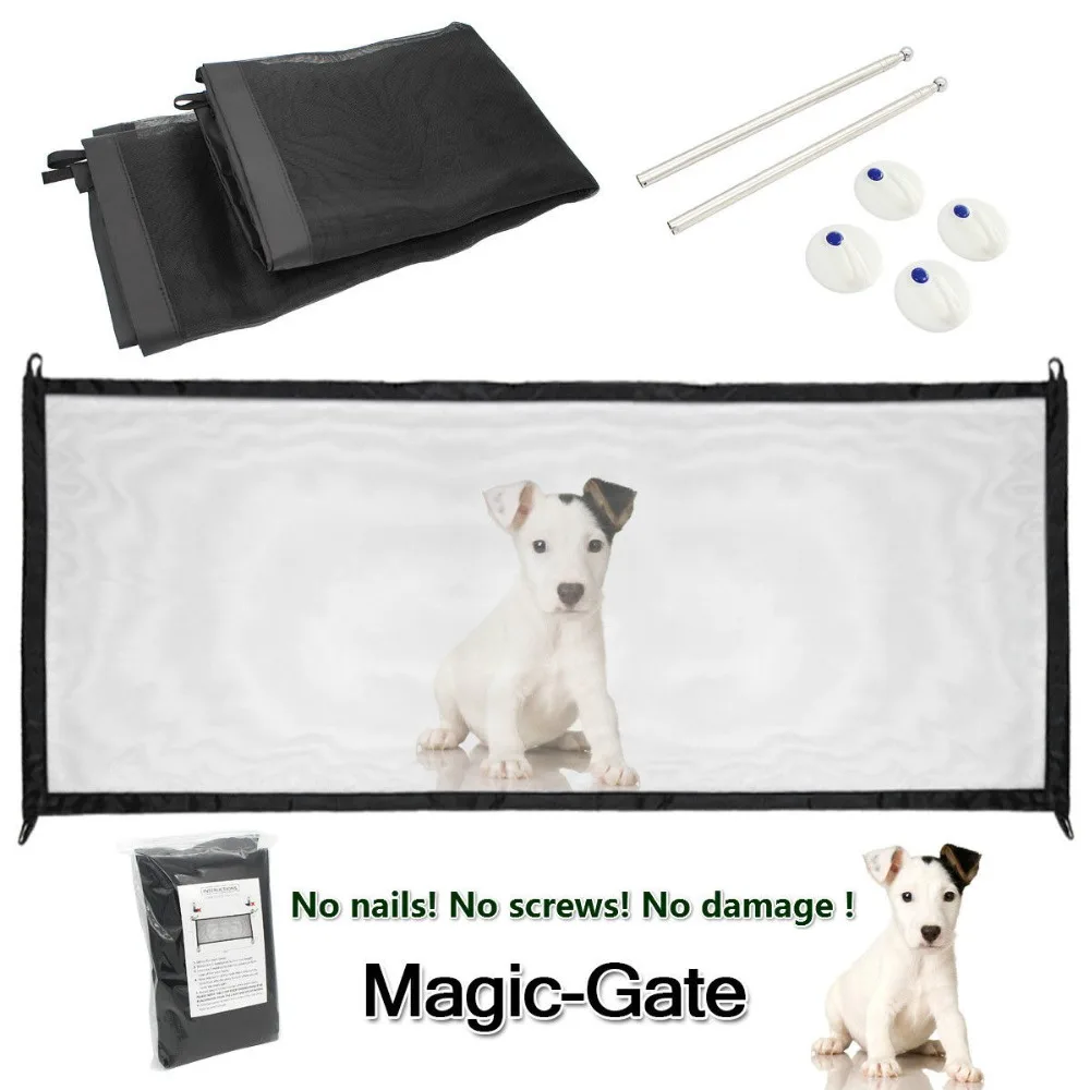Волшебный люк для собаки, гениальная сетка, забор для собак, безопасный предохранитель и установка, защитный кожух для домашних собак, дверь для кота