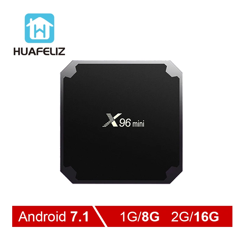 ТВ приставка X96mini на Android 7 1 четырехъядерный процессор Amlogic S905W медиаплеер Wi Fi 2 4