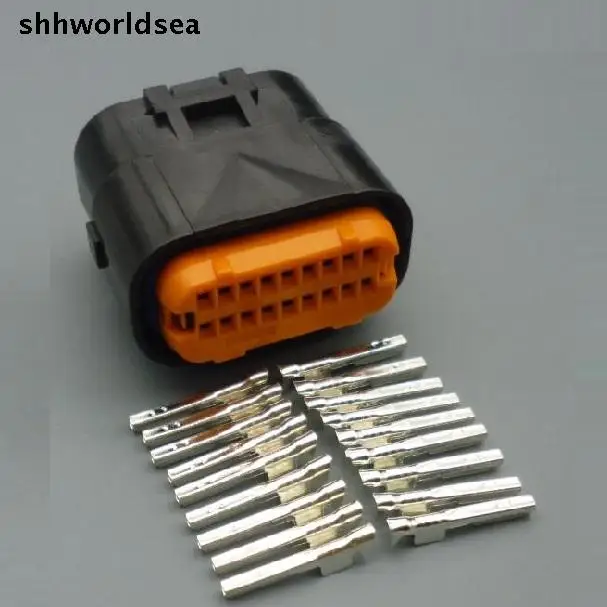 

shhworldsea 5/30/100sets kit 1.0mm 18p cable wire harness female connector MX23A18SF1