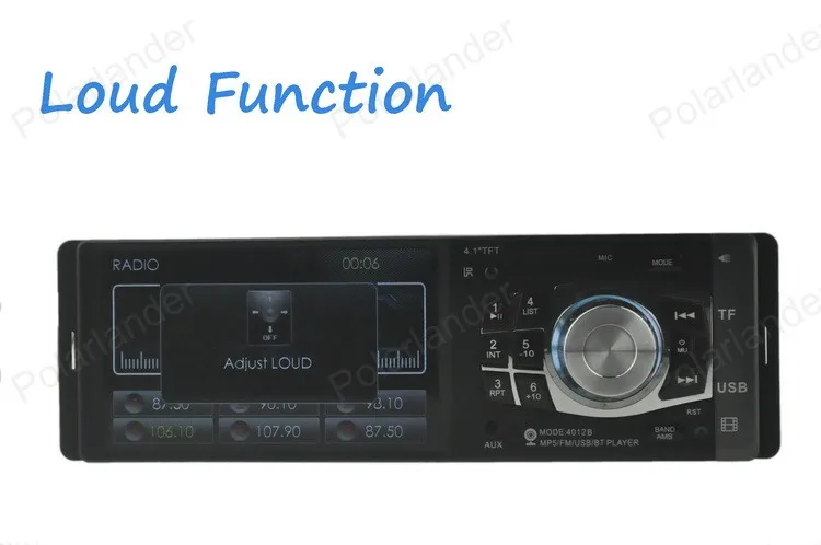 Авторадио 4,1 дюймов TFT HD Buletooth автомобильное радио кассетный плеер FM/USB/SD/Aux в зеркале стерео MP5 плеер 1 Din