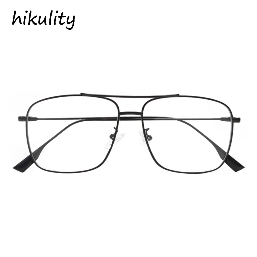 

89137 Metal Rectangle Black Eyewear Frame Vintage Eyeglasses Women Frame Oversized Rose Gold Clear Glasses Female Spectacle Men