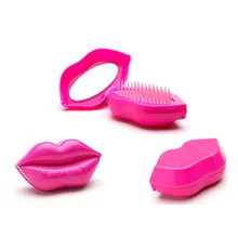 Распродажа продвижение расческа Sexy форма губ массаж гребень милый салон прически щетка для волос Антистатические клубок укладки