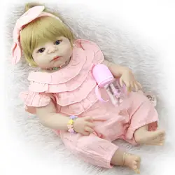 Новые реалистичные принцесса 23 ''младенцев кукла полное виниловое покрытие Reborn куклы реалистичные bebe новорожденный как живой Menina игрушка
