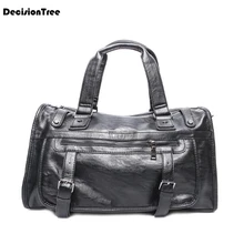 Новая модная мужская сумка на плечо из натуральной кожи в стиле ретро, сумки для багажа, Повседневная портативная многофункциональная дорожная сумка для путешествий L497