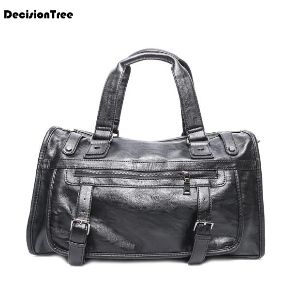 Schulter Mode Reise Echtes Duffle coffee L497 Auf Multifunktions Gepäck Retro Leder Tasche Schwarzes Tragbare Neue Taschen Lässig Männlichen Tragen X4AqAw