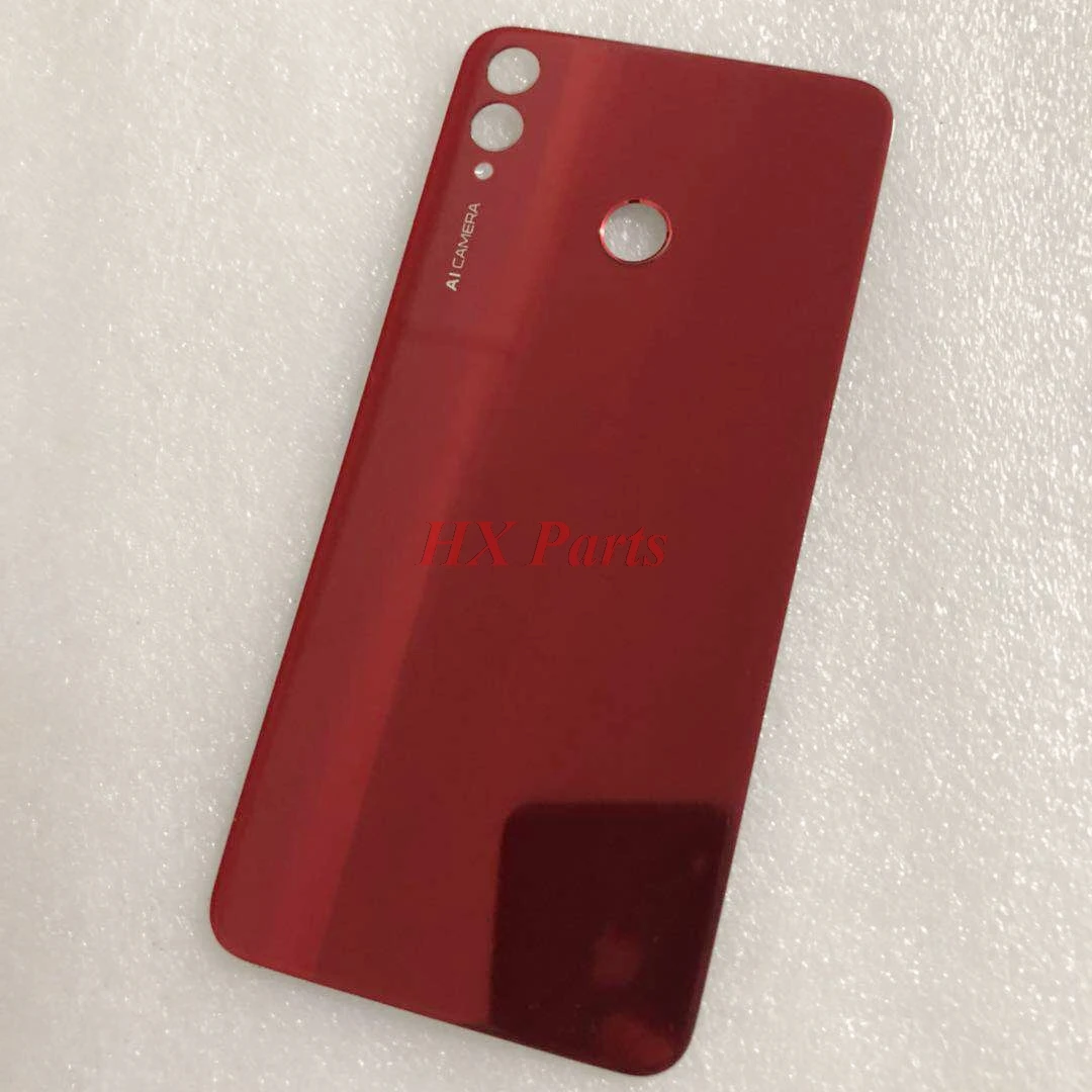Оригинальная стеклянная задняя крышка для Huwei Honor 8X, Задняя стеклянная панель, корпус для двери, чехол+ клейкая наклейка, Замена для ремонта