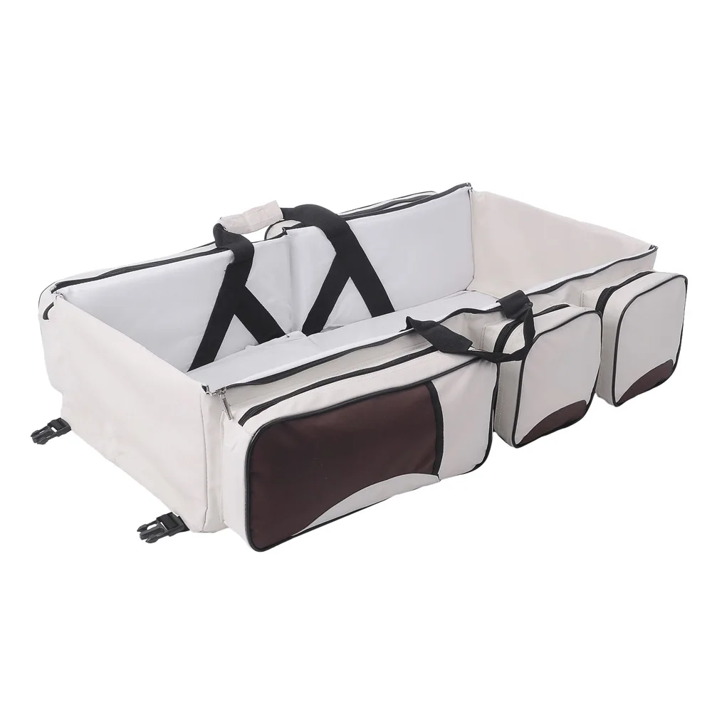 

Maternal and child package folding crib bag portable multi-function large capacity Mummy bag out travel bed child