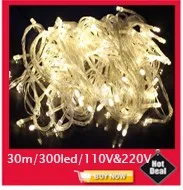 Árvore de Natal de Fadas Luzes da Corda ao ar Lote Nova 5 m 300leds Led Heart-shaped Pendente Lâmpada Guirlanda Livre Luzes ac 220 v 110 20 Pçs - 5 300leds LED heart-shaped pendente lâmpada guirlanda árvore