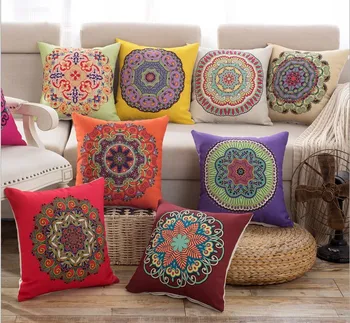 

Drop Ship Vintage Flowers Pillow Cover Home Decor Cushions Cover Decorative Throw Pillows Pillowcase