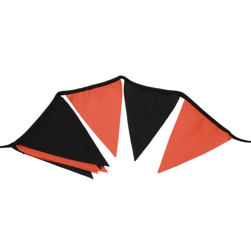 10 flags pumpkin colored vintage fabric handmade personality halloween birthday party decoration 21m yl678955 - Personalized Halloween Decorations 10 flags pumpkin colored vintage fabric handmade personality halloween birthday party decoration 21m yl678955 - Personalized Halloween Decorations