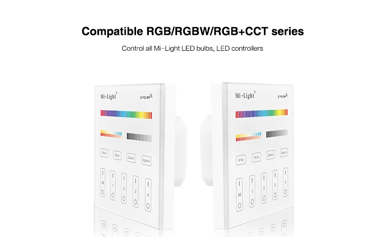 Mi светильник T4 AC220V 4 зоны RGB+ CCT Smart Touch Панель пульт дистанционного управления для светодиодных лент светильник Лента лампы или