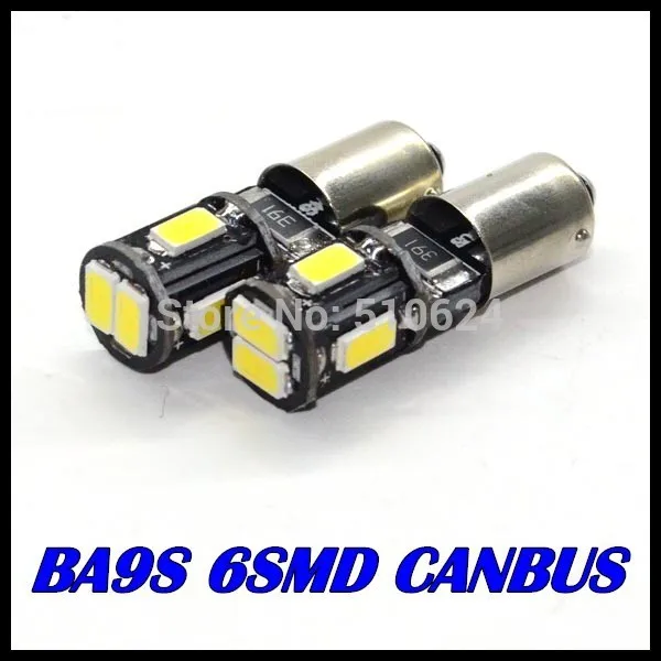 

10pcs/lot Freeshipping  t10 ba9s 6smd led 5730 5630 Error Free,t4w ba9s led canbus car lights,182 car led light ba9s led bulb
